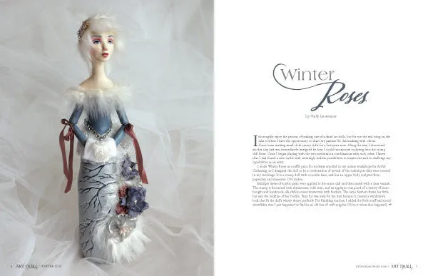 Stampington Art Doll Quarterly Winter 2018 blad digital julenummer