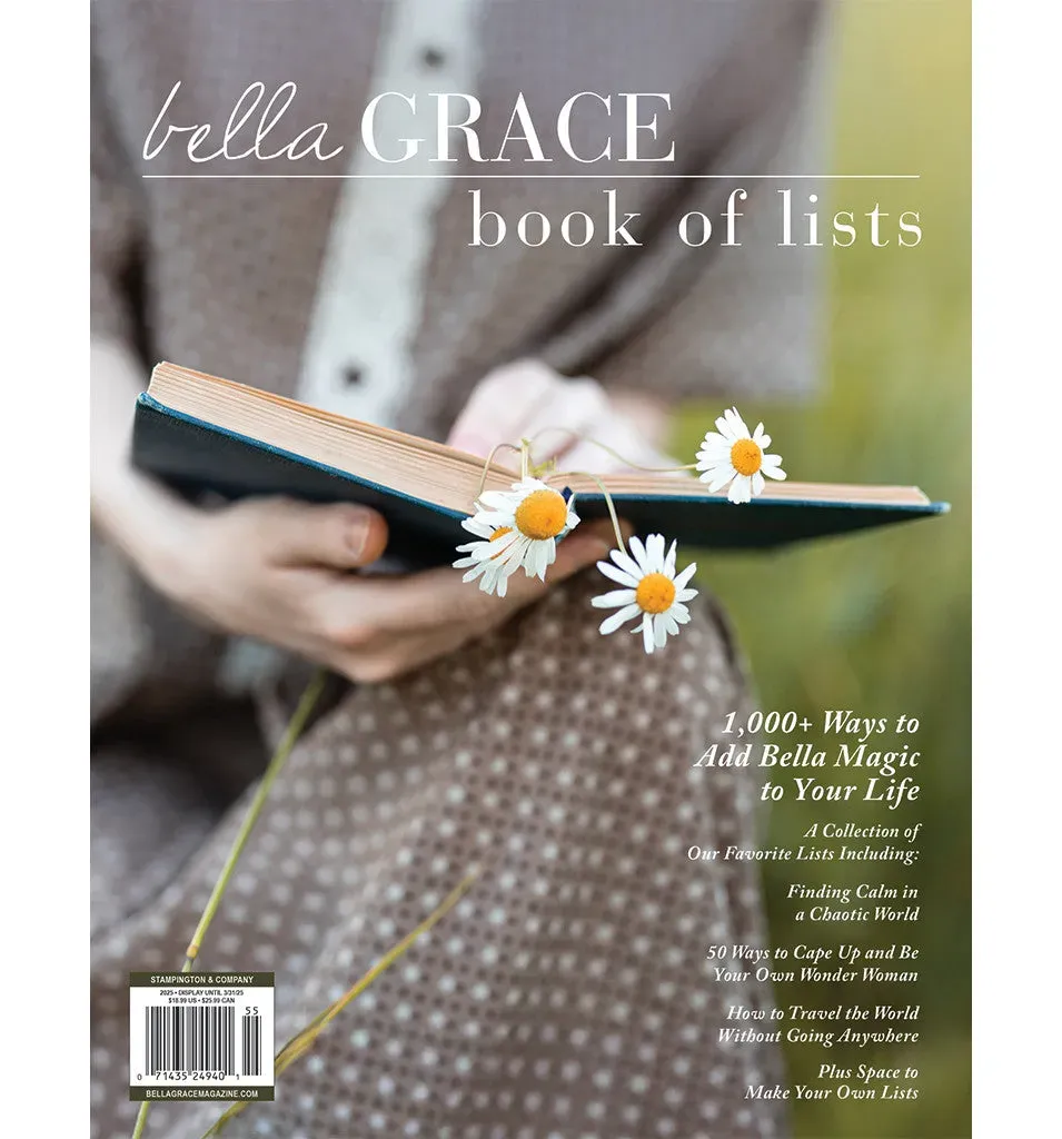 Stampington Bella Grace Book of Lists volum 3 blad