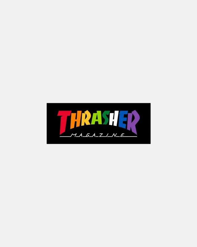 Thrasher Rainbow Mag klistremerke 10 cm