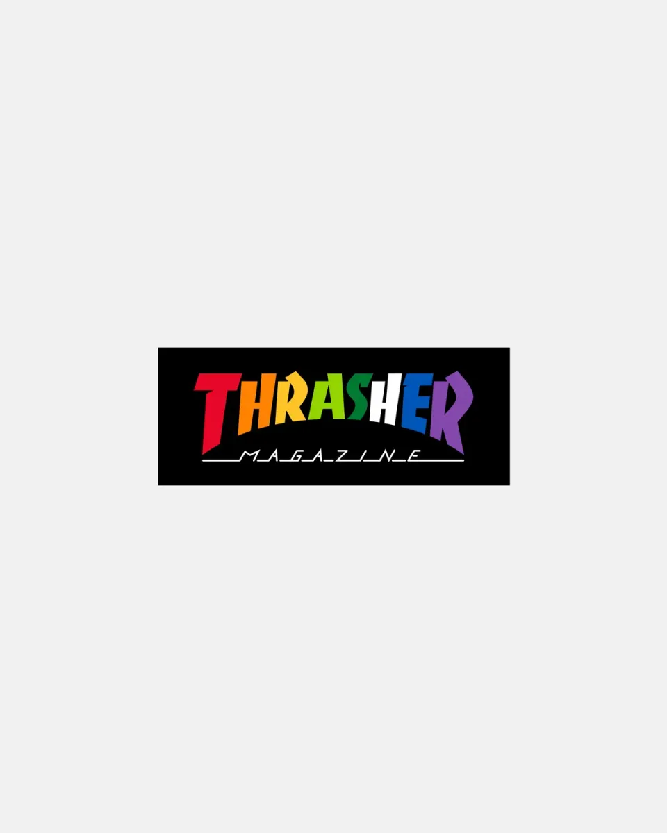 Thrasher Rainbow Mag klistremerke 10 cm