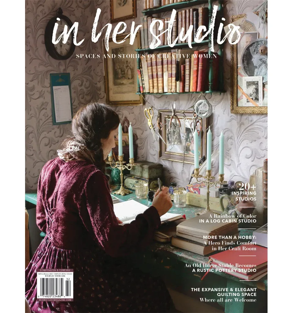 Stampington In Her Studio Summer 2023 blad 160 sider atelier