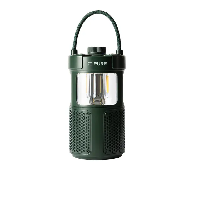 RadioTimes Woodland Glow Green høyttaler med lampe IPX6
