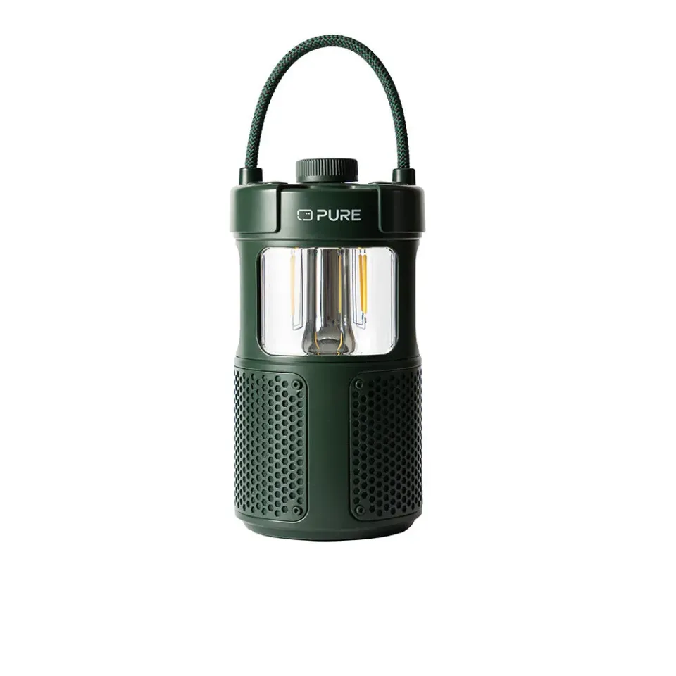 RadioTimes Woodland Glow Green høyttaler med lampe IPX6