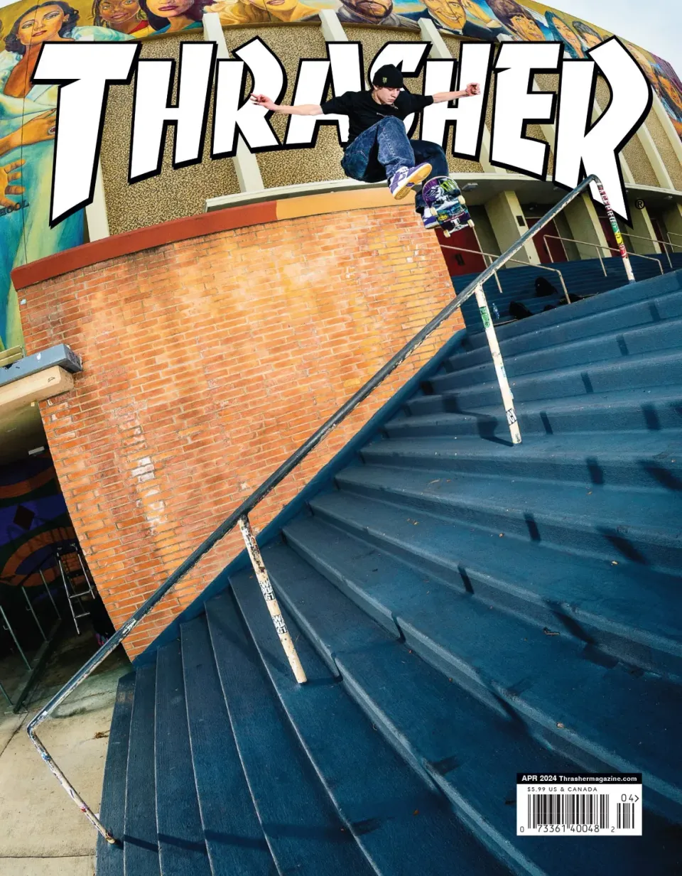 Thrasher Magazine blad april 2024 200 sider