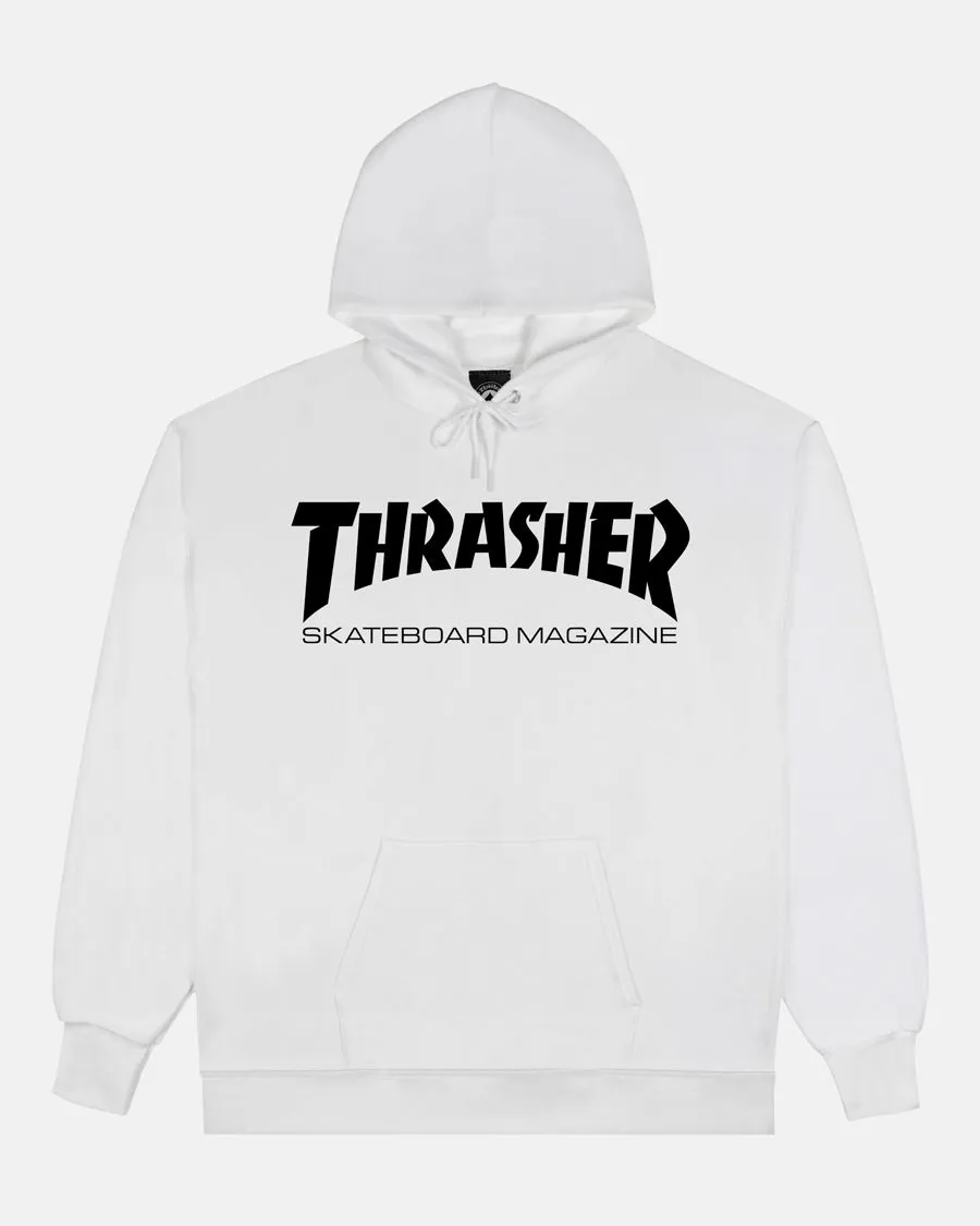 Thrasher Skate Mag hettegenser hvit/svart bomull