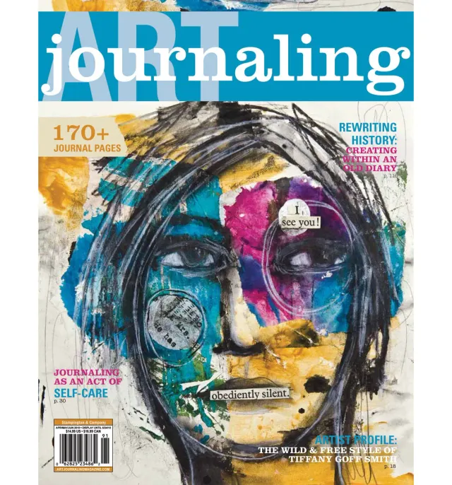 Stampington Art Journaling Spring 2019 blad digital utgave
