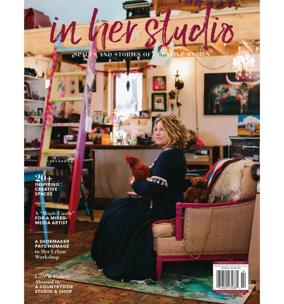 Stampington In Her Studio Winter 2022 blad 160 sider