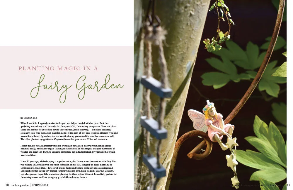 Stampington In Her Garden Spring 2024 blad PDF hage