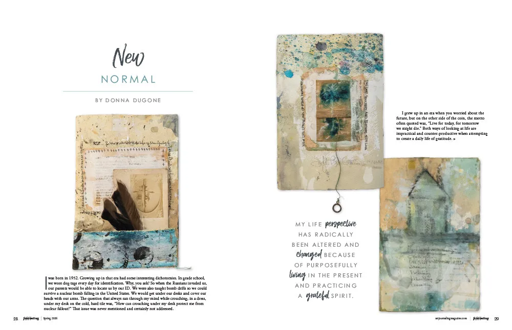 Stampington Art Journaling Spring 2026 blad kreativitet