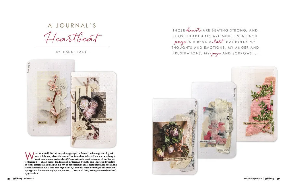 Stampington Art Journaling abonnement 1 år kunstblad 4 nr