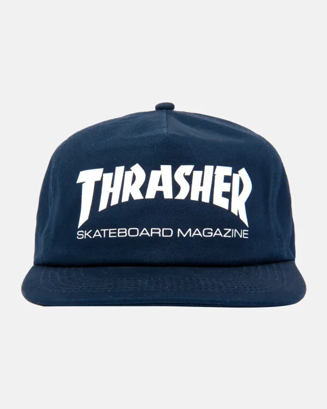 Thrasher Skate Mag caps snapback marine/hvit