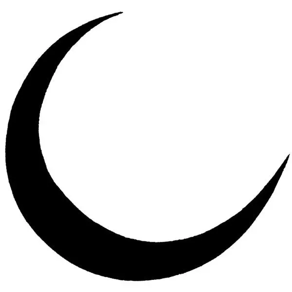 Stampington Crescent Moon tremontert stempel stor
