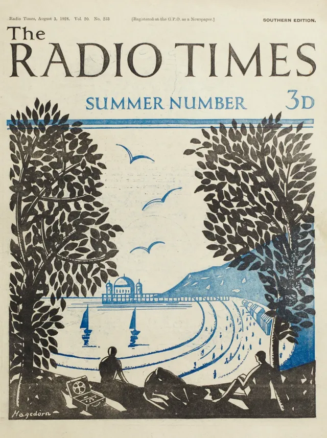 RadioTimes Summer Number 1928 plakat A4 retro