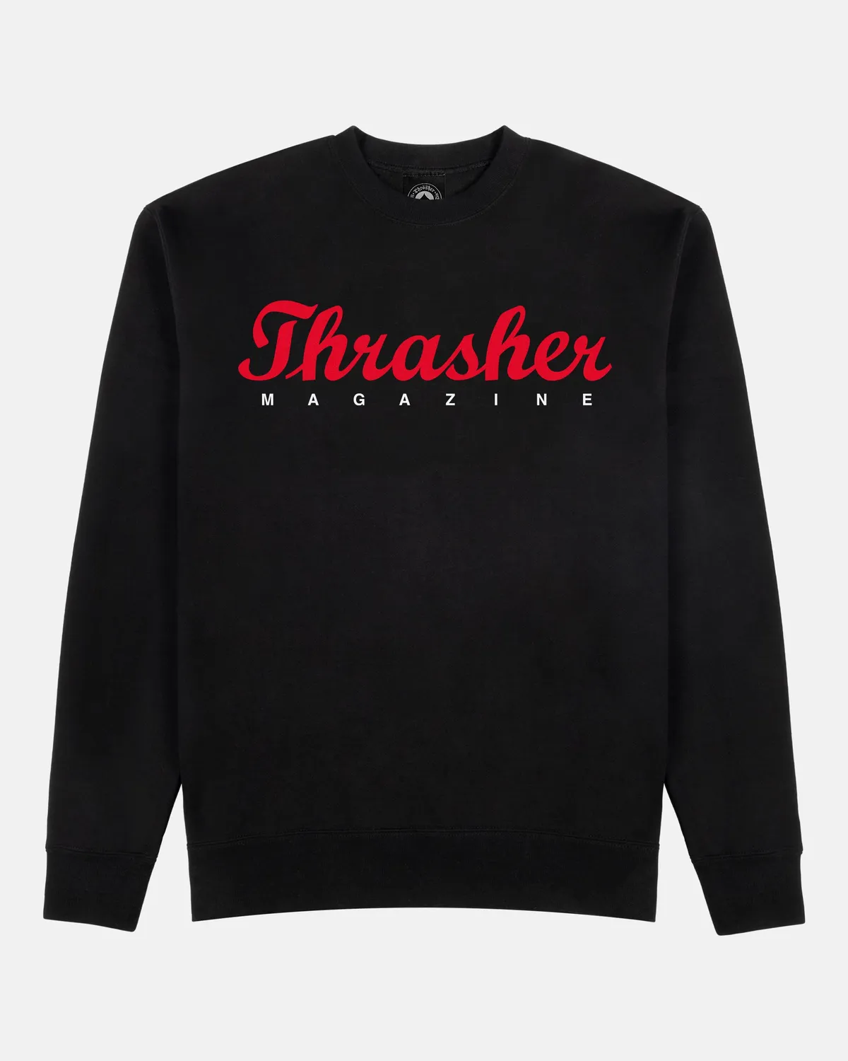 Thrasher Script crewneck svart genser bomullsblanding