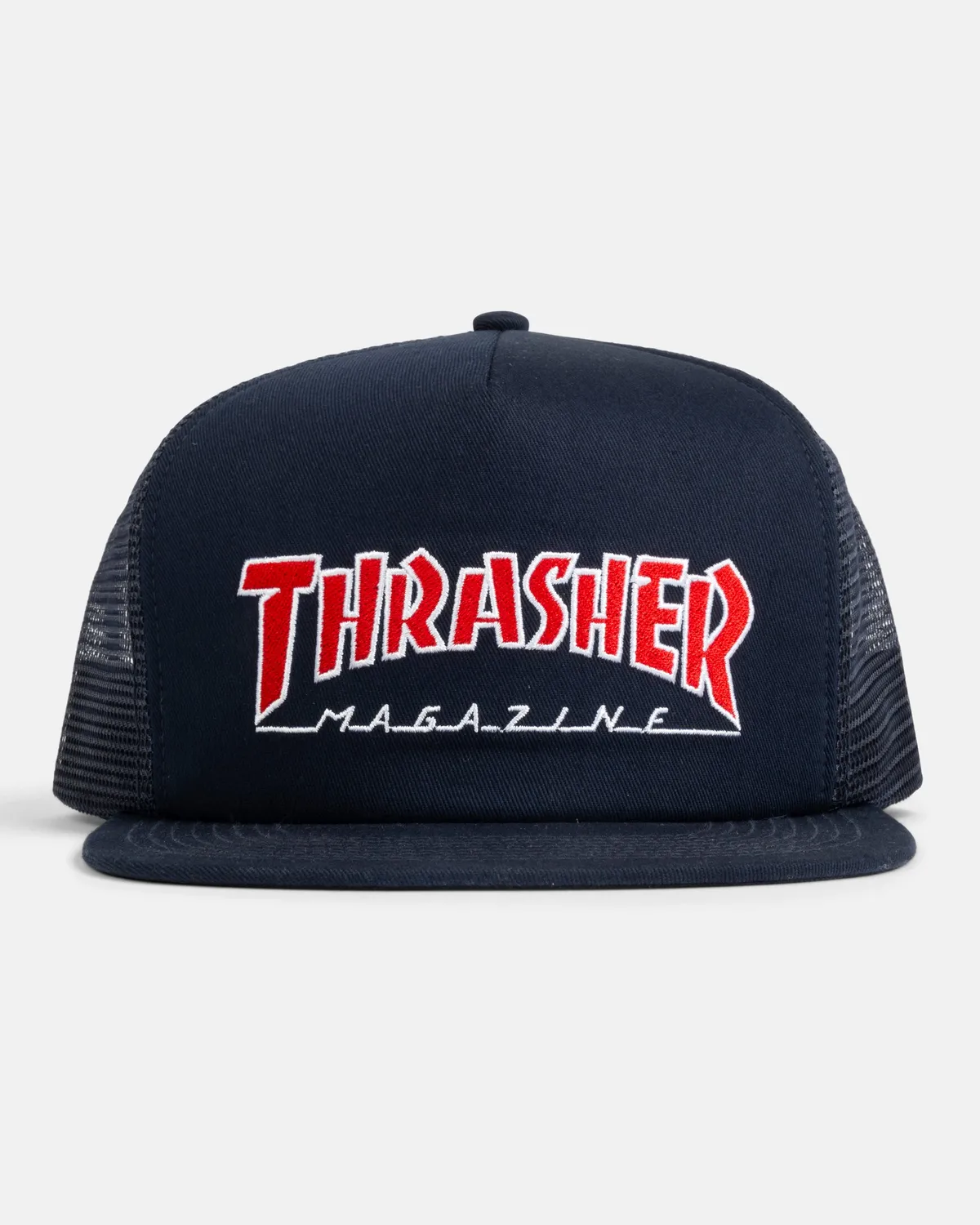 Thrasher Outlined Trucker caps navy brodert
