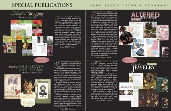 Stampington Inspirations 2007 blad stempling