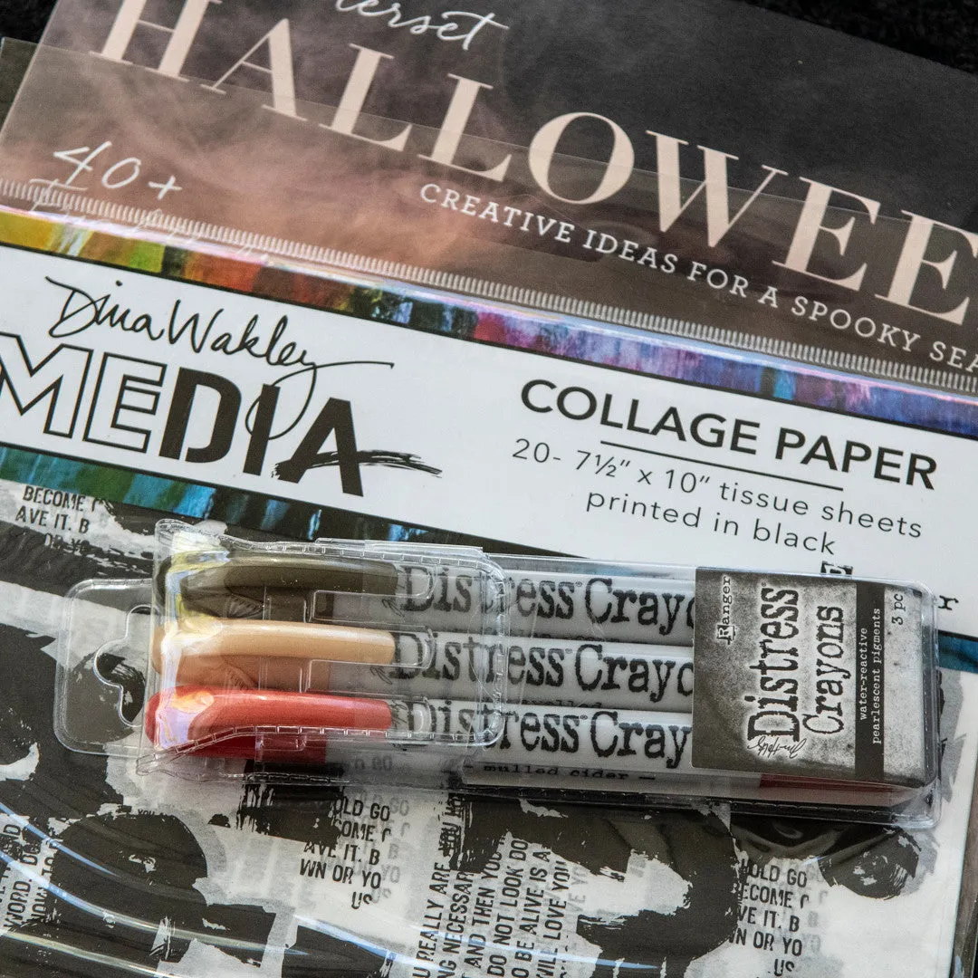Stampington Somerset Halloween bundle blad + collage
