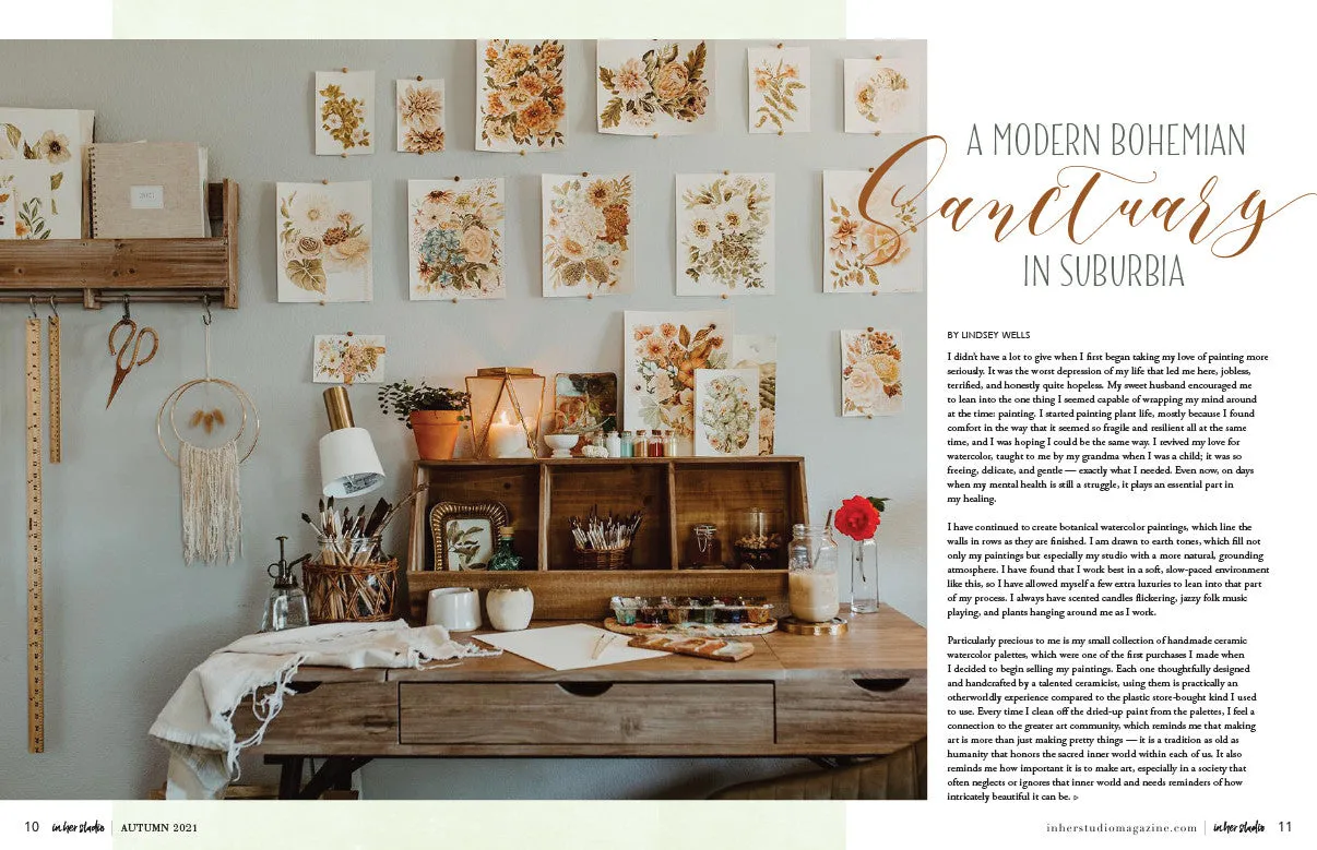 Stampington In Her Studio Autumn 2021 blad pdf 160 sider