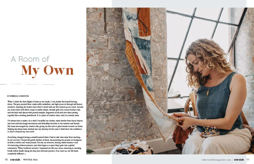 Stampington In Her Studio Winter 2026 blad PDF-utgave 160 sider