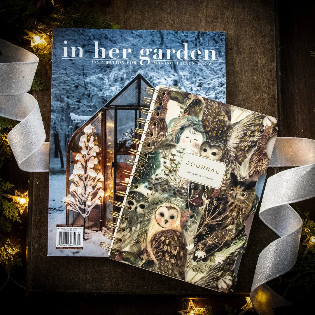 Stampington In Her Garden Winter 2025 gavepakke blad+notatbok