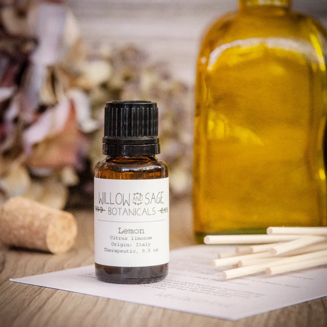 Stampington Willow and Sage Clean Air Lemon diffuser sett sitron
