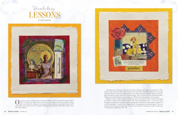 Stampington Somerset Studio Autumn 2019 blad PDF-nedlasting
