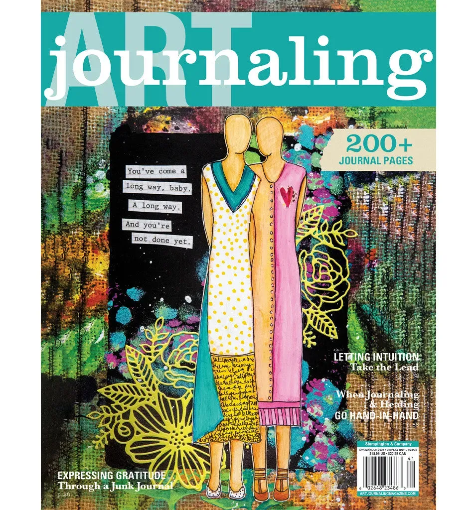 Stampington Art Journaling Spring 2024 blad papir 144 sider