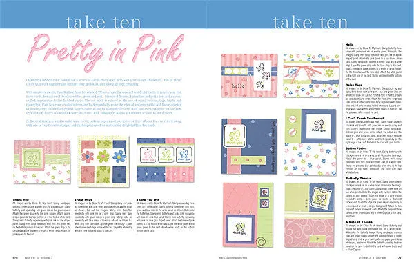 Stampington Take Ten 2005 Volume 5 blad enkeltutgave kortlaging