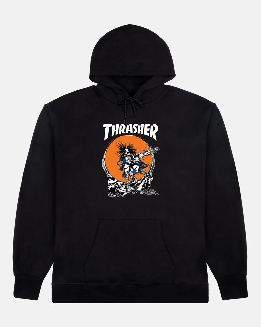 Thrasher Skate Outlaw Hoodie hettegenser svart bomull