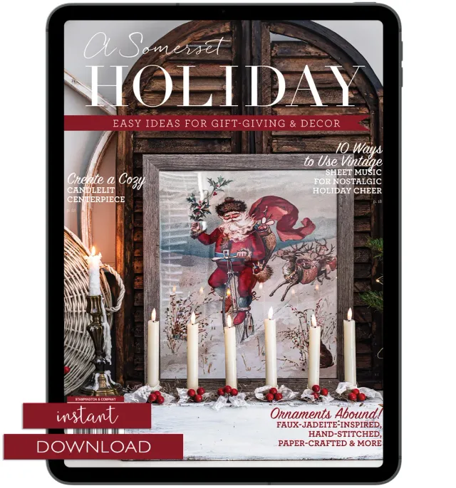 Stampington Somerset Holiday 20 blad pdf-utgave jul
