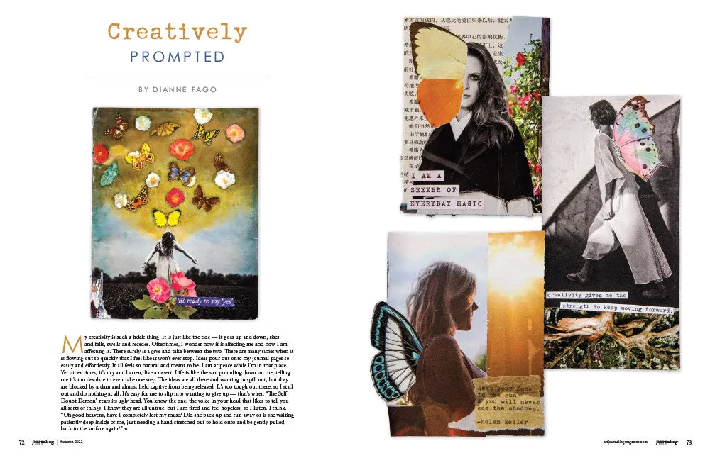 Stampington Art Journaling Autumn 2022 blad PDF-utgave