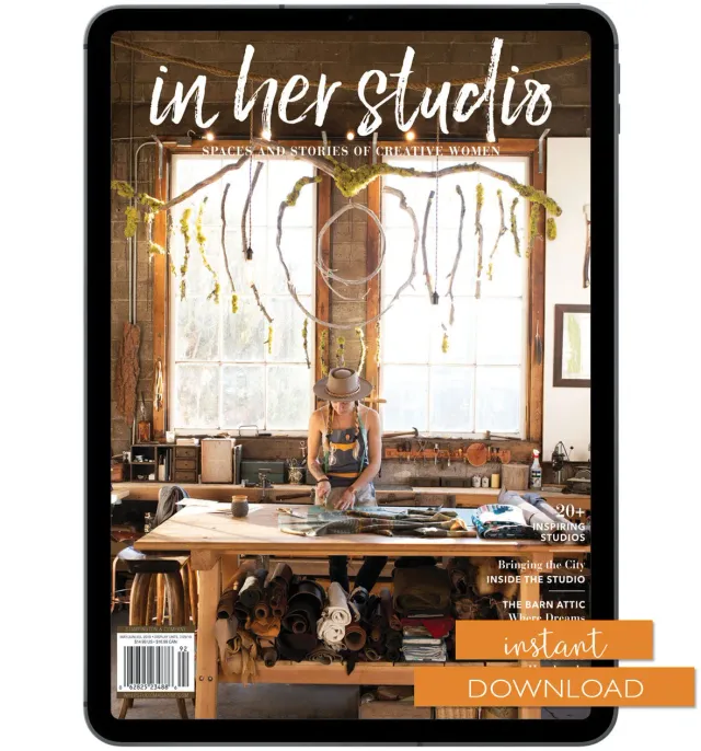 Stampington In Her Studio Summer 2019 pdf-blad atelier