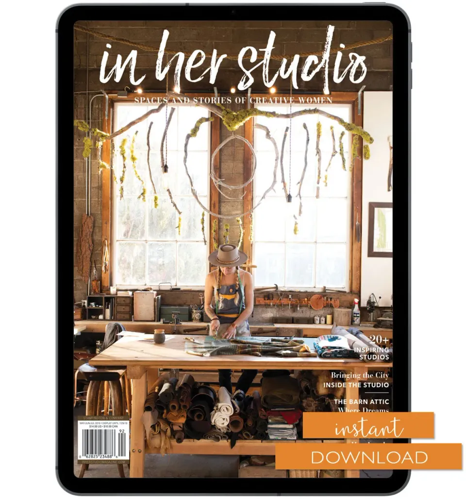 Stampington In Her Studio Summer 2019 pdf-blad atelier