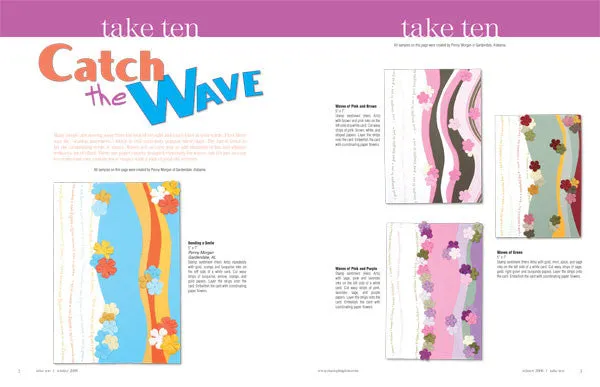 Stampington Take Ten Winter 2008 blad kortlaging 500 ideer