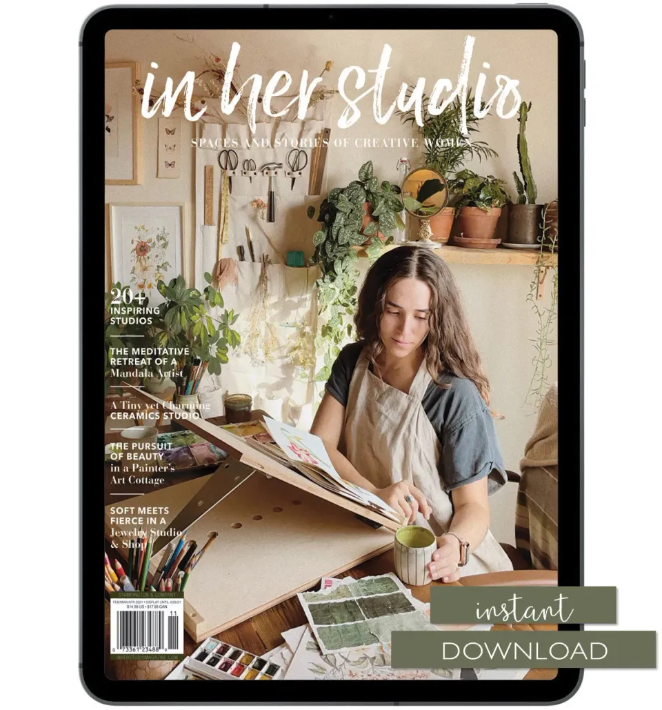 Stampington In Her Studio Spring 2021 blad digital utgave