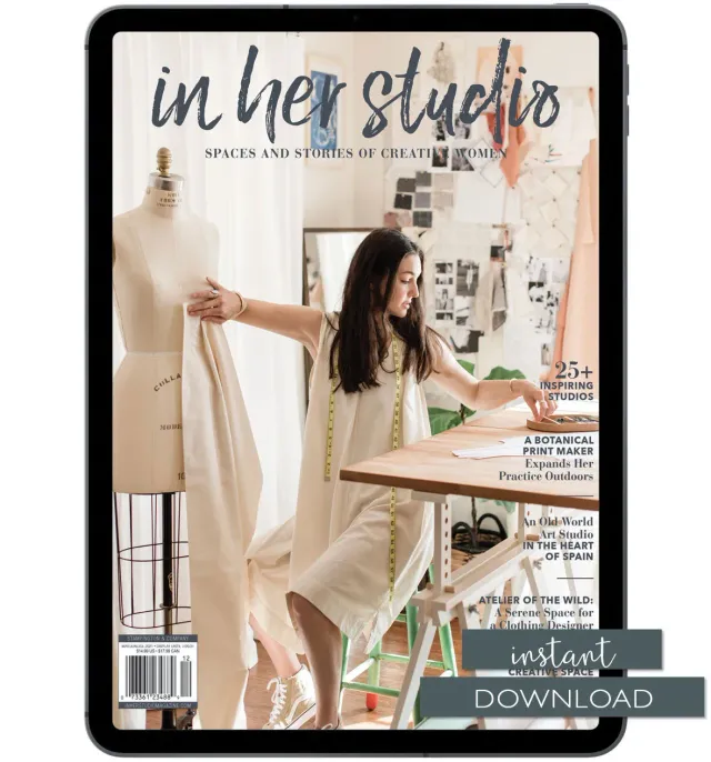 Stampington In Her Studio Summer 2021 blad PDF-nedlasting atelier