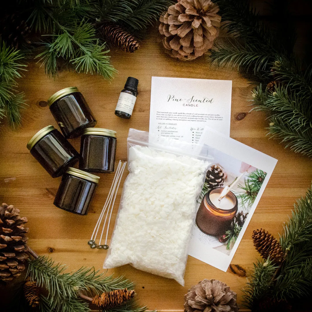Stampington Pine-Scented lys-støpesett 4 lys furu