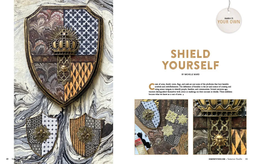 Stampington Somerset Studio Autumn 2025 blad PDF 176 sider mixed-media