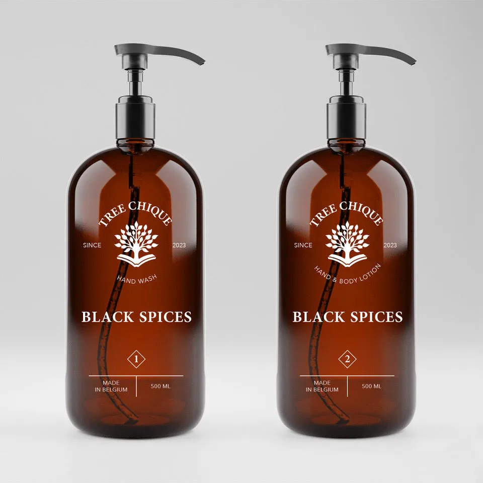 Black Spices Hand Wash & Body Lotion sett 2x500ml