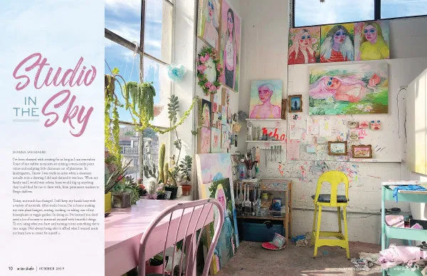Stampington In Her Studio Summer 2019 pdf-blad atelier