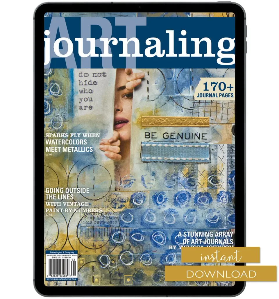 Stampington Art Journaling Summer 2019 blad PDF mixed media