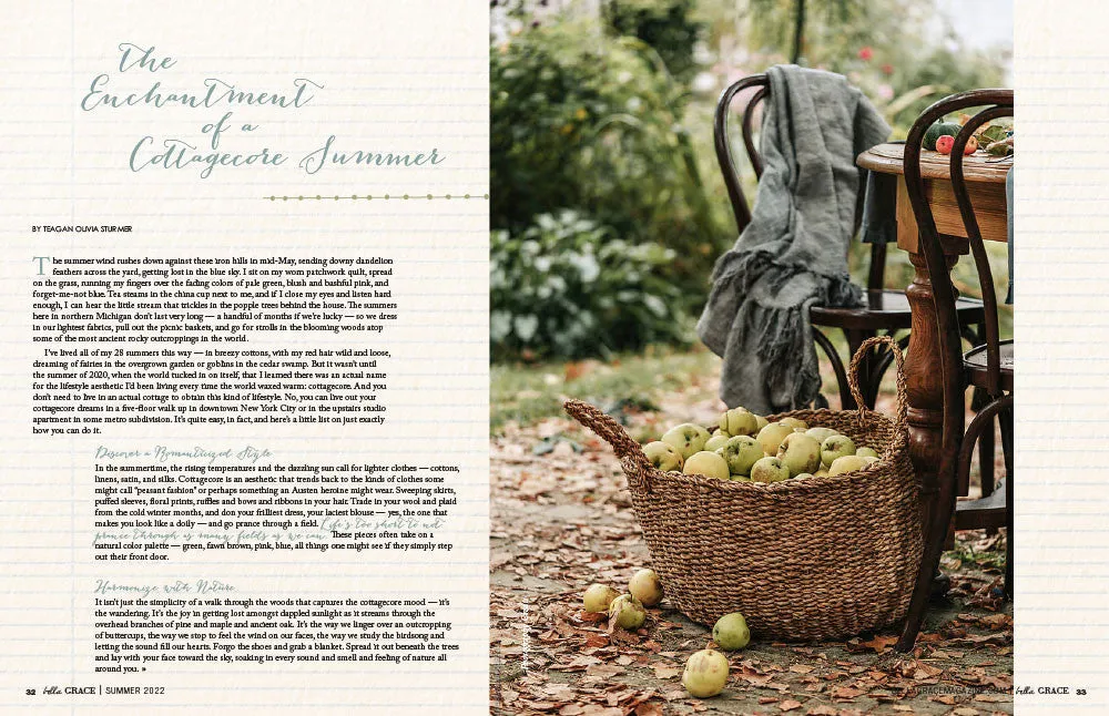 Stampington Bella Grace Issue 32 blad papir