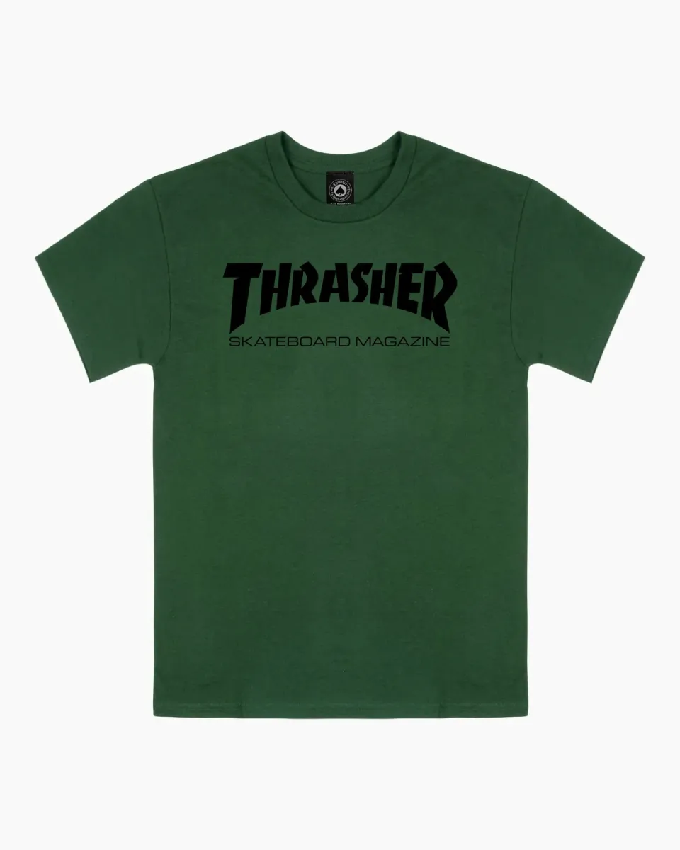 Thrasher Skate Mag t-skjorte army green bomull