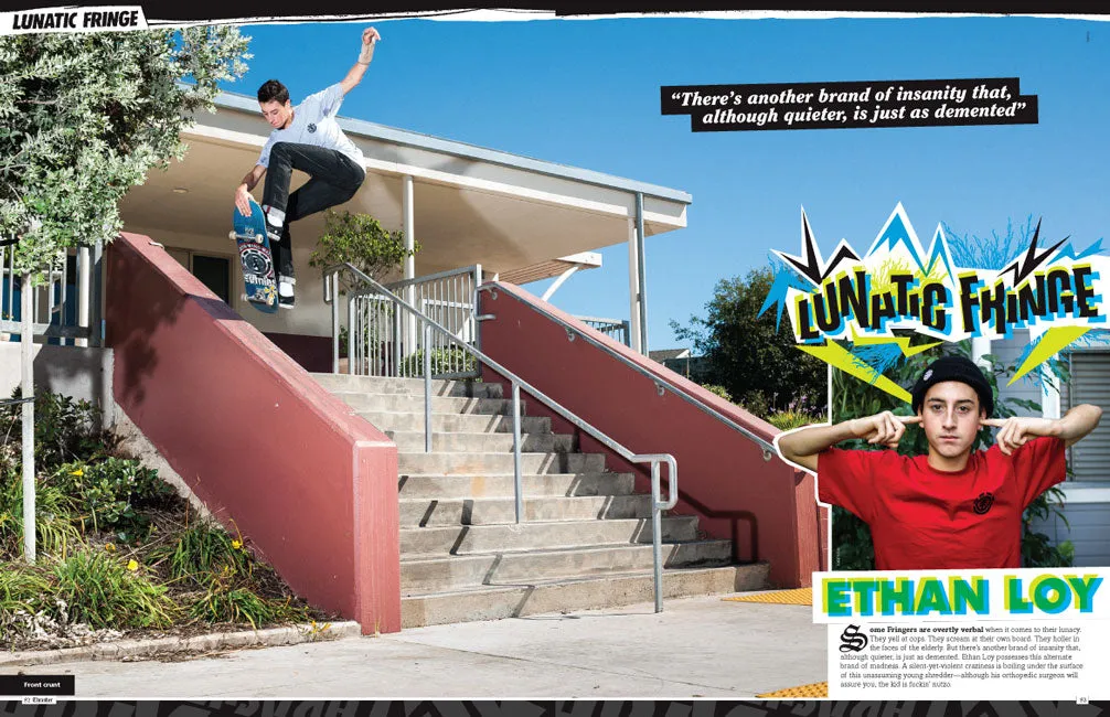 Thrasher Magazine mai 2014 blad med poster