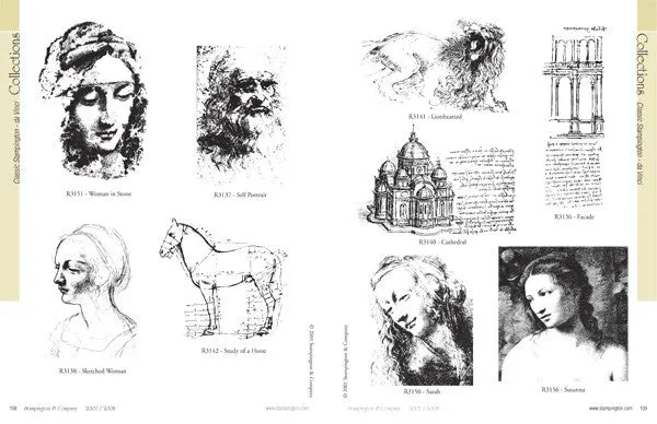 Stampington Inspirations 2007 blad stempling