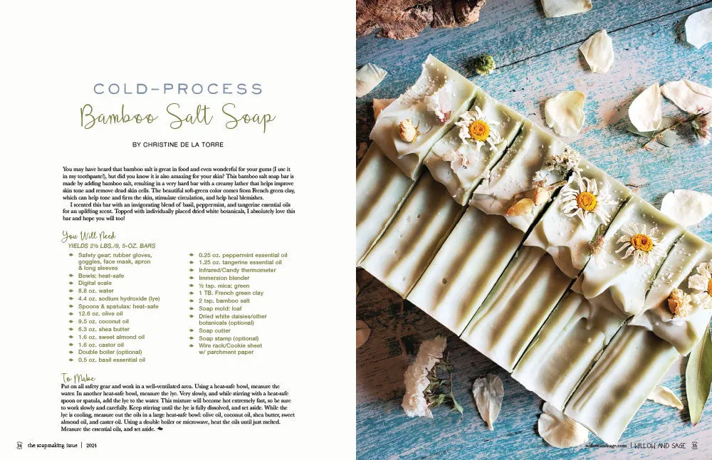 Stampington Willow and Sage Soapmaking 1 blad pdf såpe