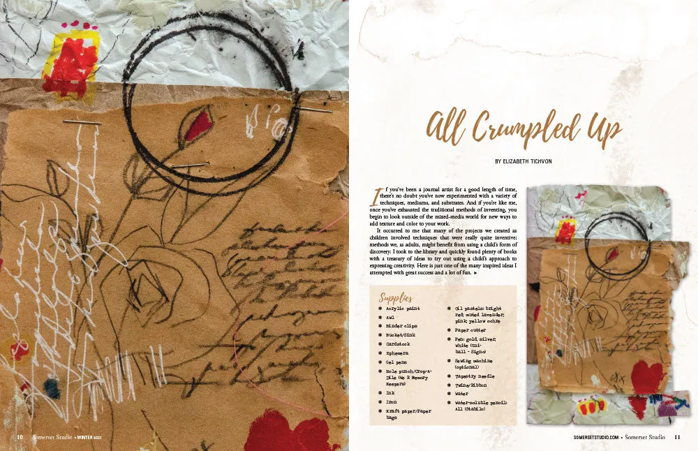 Stampington Somerset Studio Winter 2022 nedlasting mixed-media