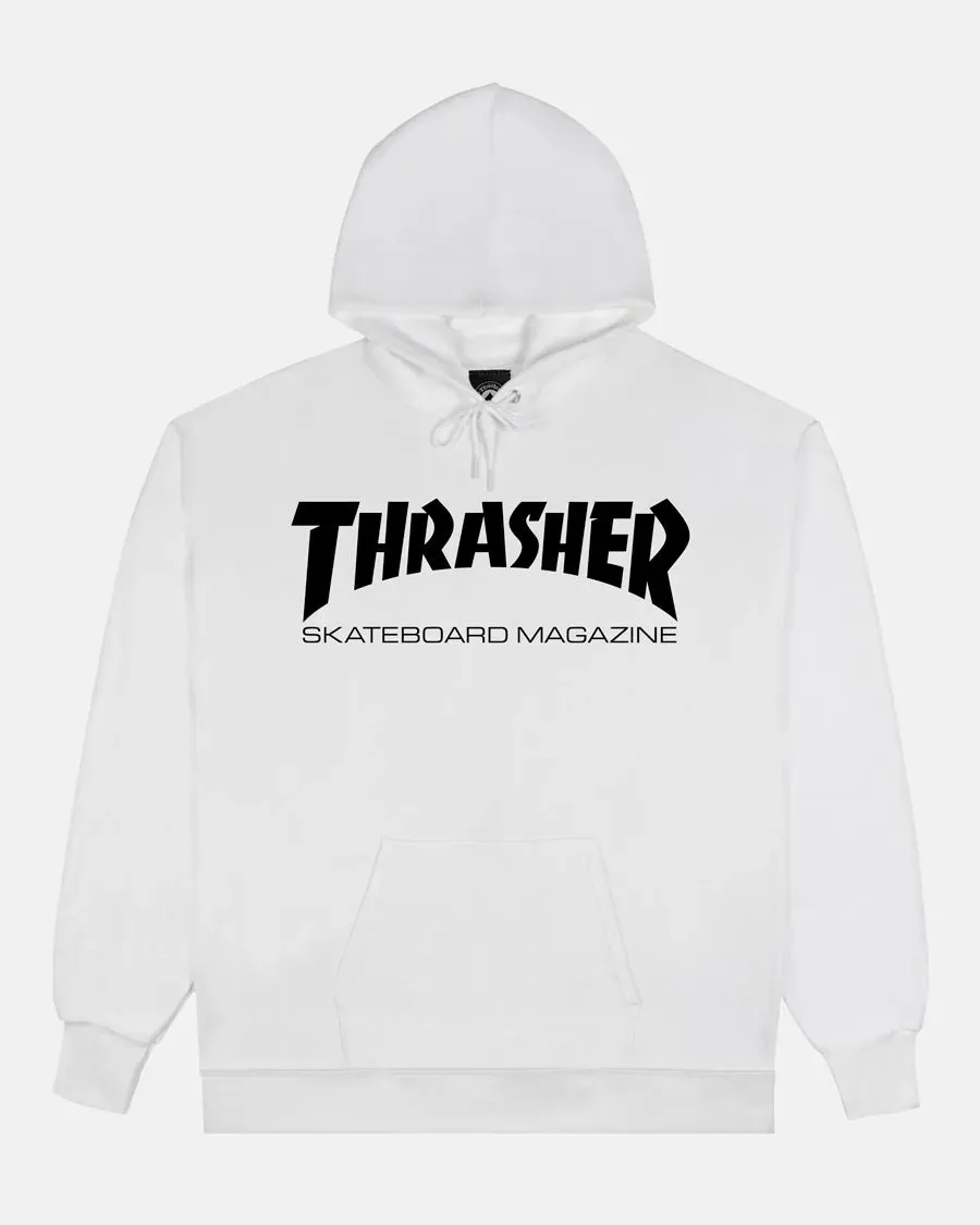Thrasher Skate Mag hettegenser hvit/svart bomull