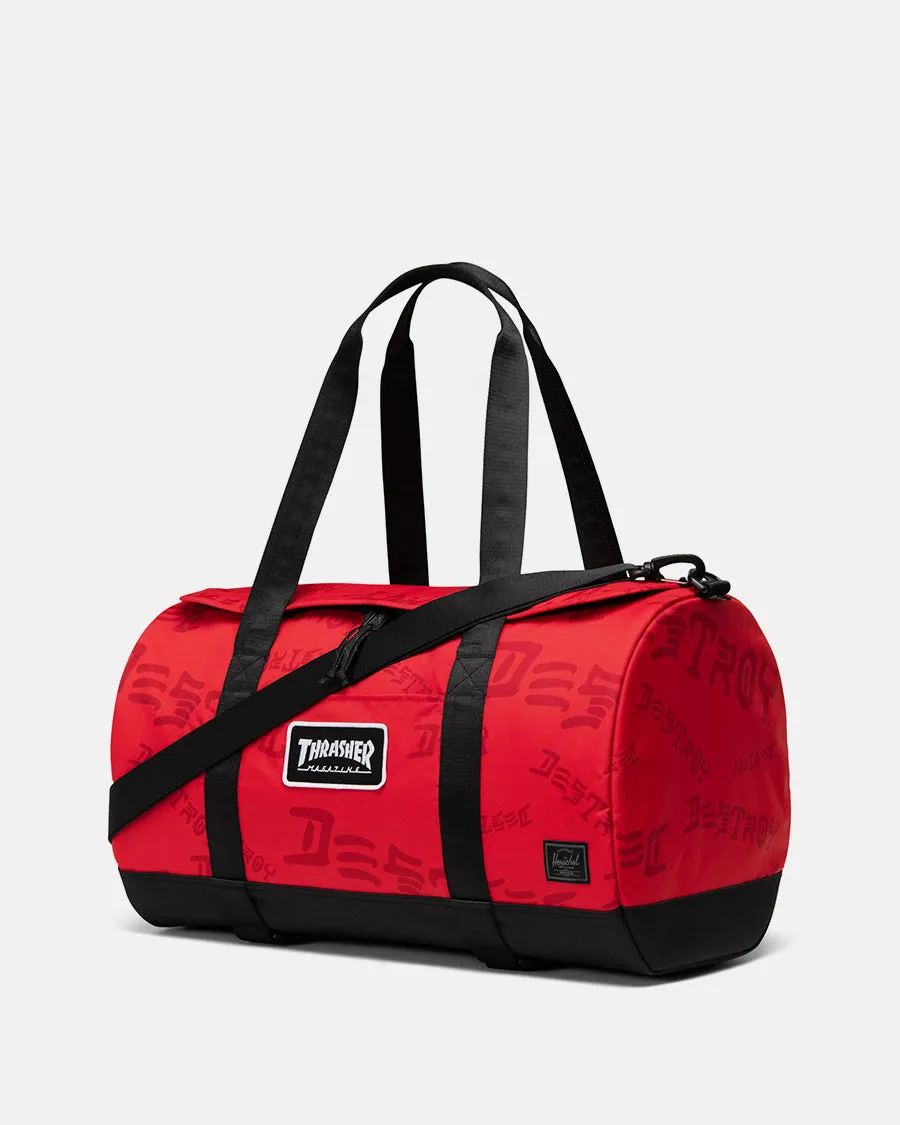Thrasher SAD Heritage Skate Duffel duffelbag rød 40 liter