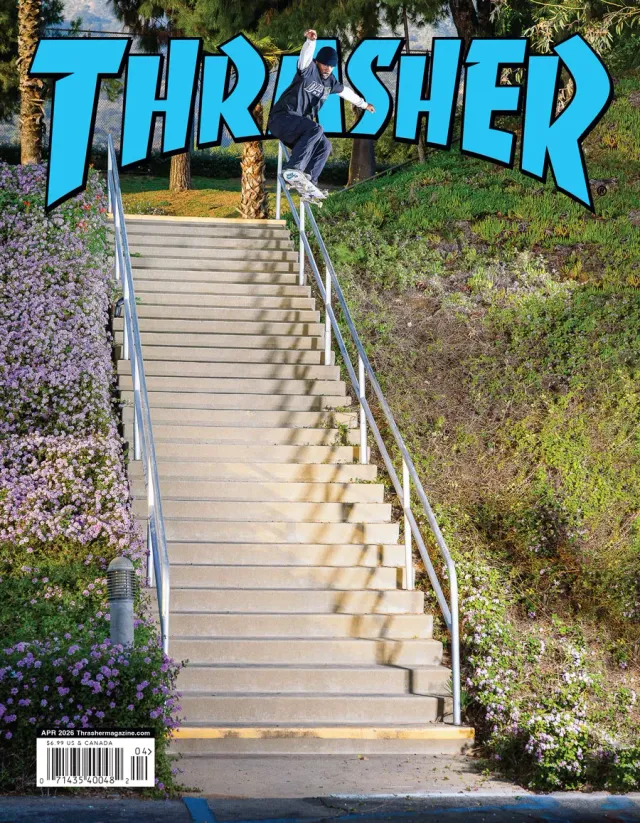 Thrasher Magazine april 2026 blad skate
